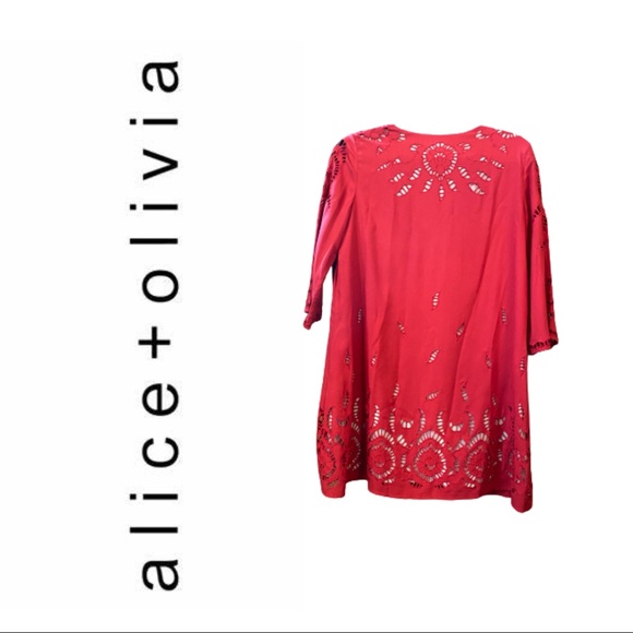 Alice + Olivia Red Dress - Picture 3 of 6